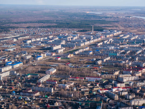 istock aerial view of small city 886865716