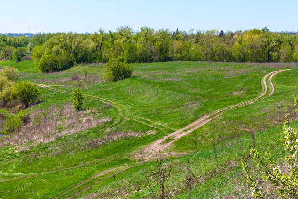istock Spring and summer landscape in Russia. 886874894