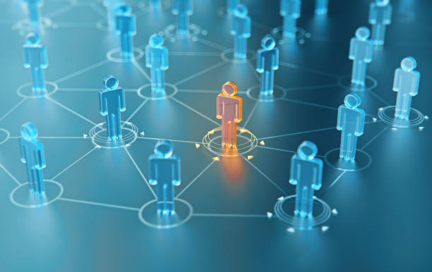 istock 3d render human social network and leadership as concept. 886875056