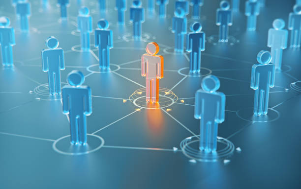 istock 3d render human social network and leadership as concept. 886875918