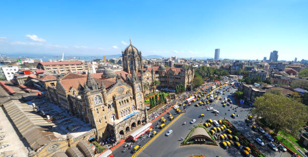 istock Panoramic sweep of Chatrapati Shivaji Terminus, Mumbai 886878548