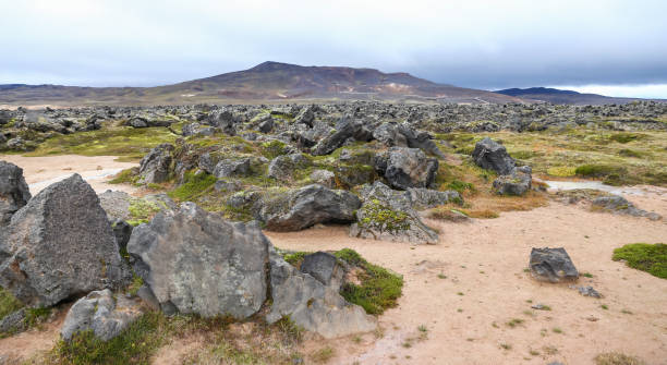 istock Krafla volcanic area in Iceland 886892110