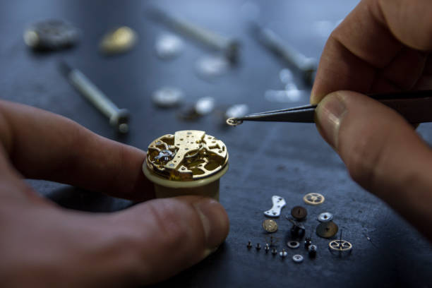 istock Mechanical watch repair 886896778