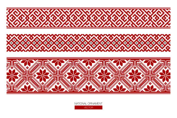 Vector illustration of national ornament background