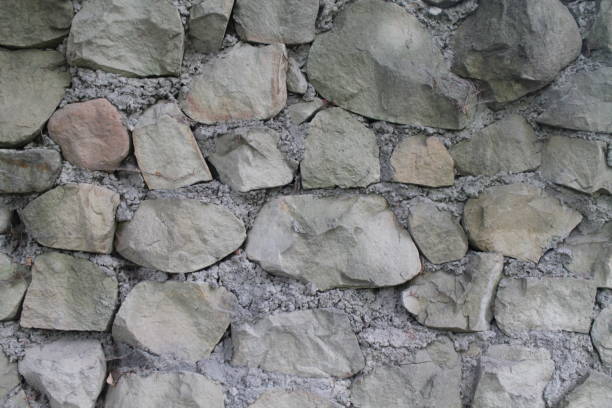istock Big rock several cubes. Build a wall. 886921256