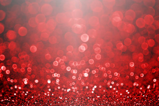 lust auf ruby roten valentinstag oder weihnachten glitzer glitzer hintergrund oder party einladen - rubinrot stock-fotos und bilder