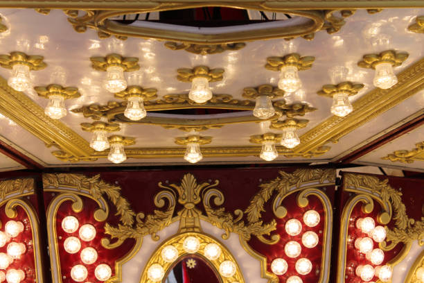 istock Vintage carousel horse detail 886934670