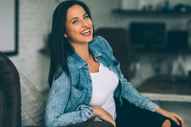 istock Woman relaxing at home 886946144