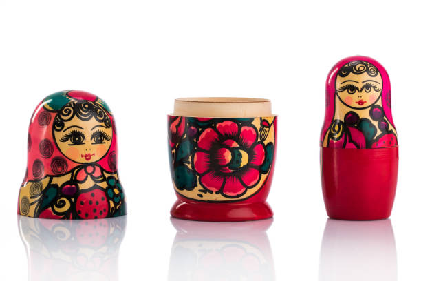 istock Matrioshka or babushkas dolls on a white background 886949348