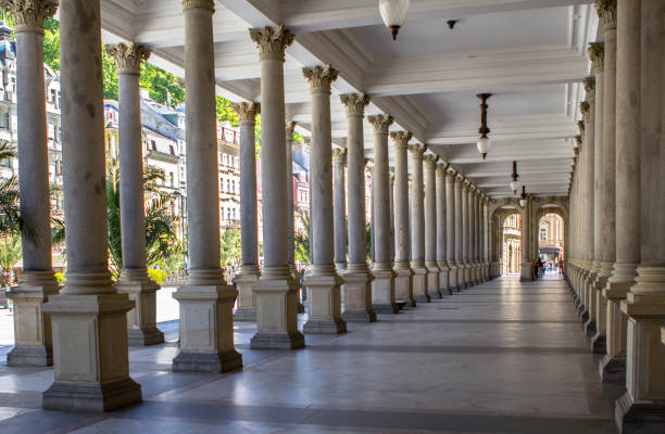Mill colonnade (Mlynska kolonada) in Karlovy Vary, Czech Republic