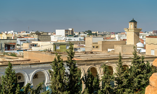 View of the city of El Jem from the Roman amphitheater - Tunisia, Africa