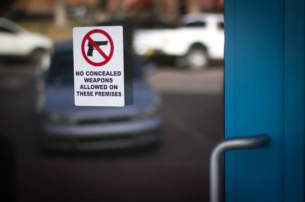Notice for Gun-Free Zone/No Concealed Weapons Sign
