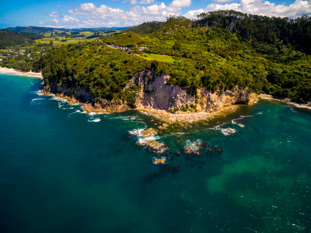 istock Hahei Bay Aerial View 886995514