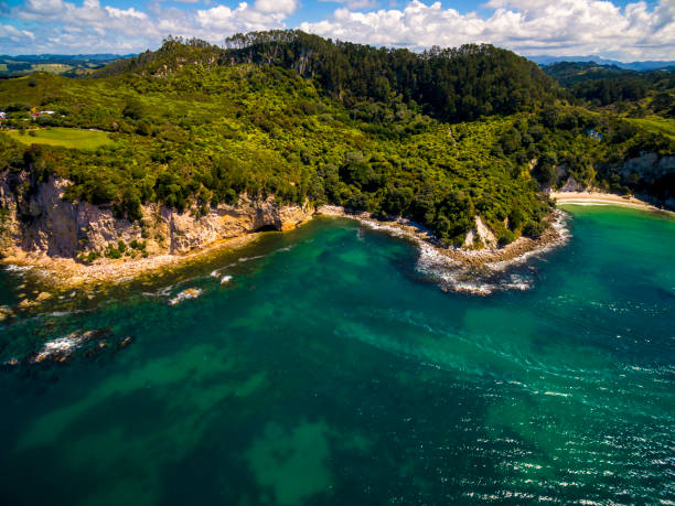 istock Hahei Bay Aerial View 886997588