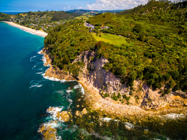 istock Hahei Bay Aerial View 886999730