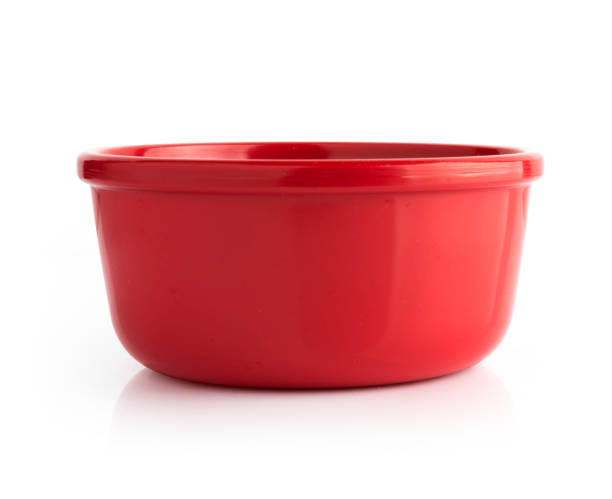 istock red bowl isolated on white background 887031512