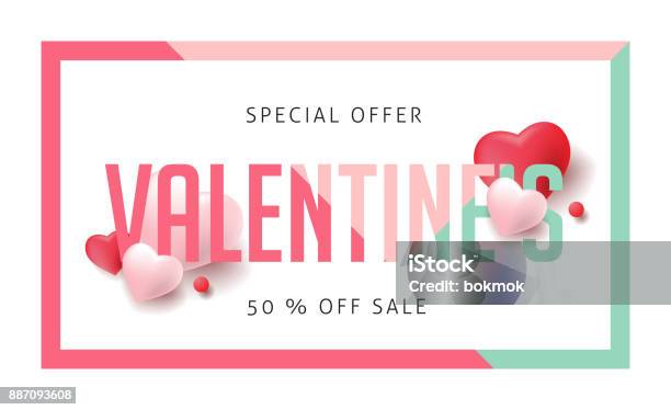 Valentine 15 Stock Vektor Art und mehr Bilder von Ausverkauf - Ausverkauf, Bildhintergrund, Broschüre