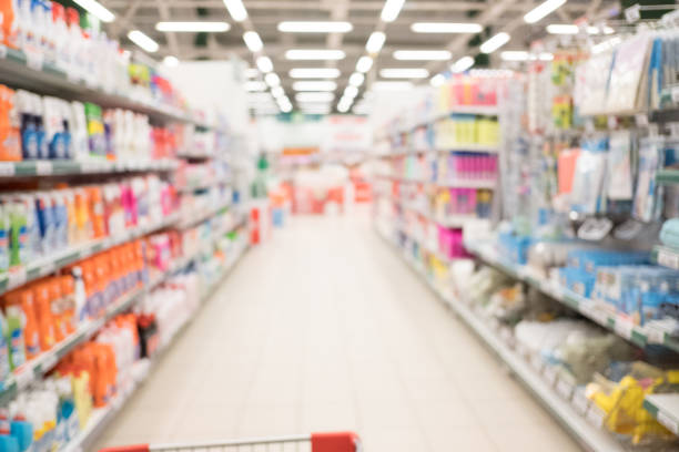 istock Defocused Shopping Rows in the store 887103646