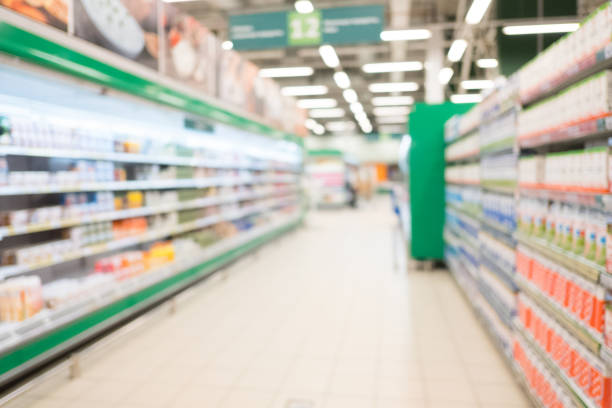 istock Defocused Shopping Rows in the store 887103652
