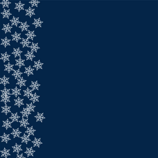 istock frame of snowflakes. Christmas background. To design posters, postcards, greeting, invitation for the new year. 887133182