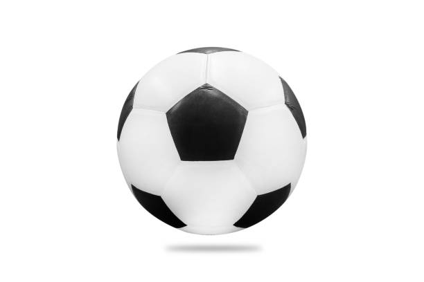 istock Soccer ball isolated on white background 887143870