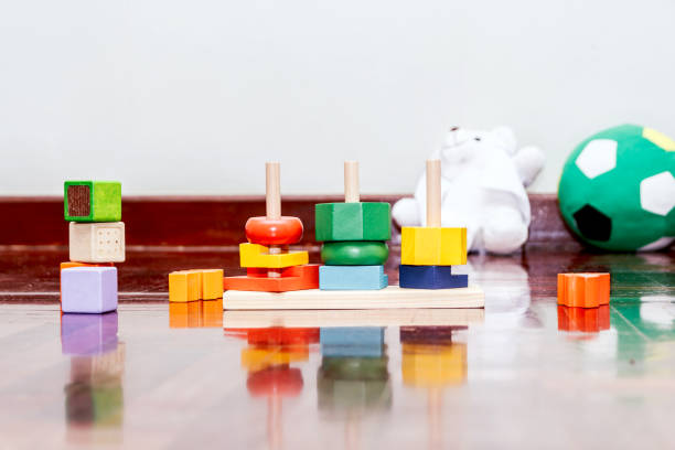 Colorful wooden blocks