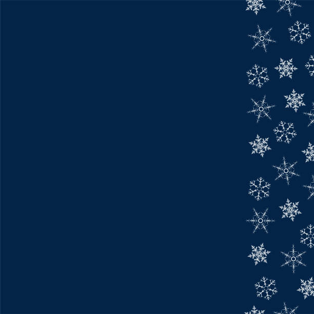 istock frame of snowflakes. Christmas background. To design posters, postcards, greeting, invitation for the new year. 887144214