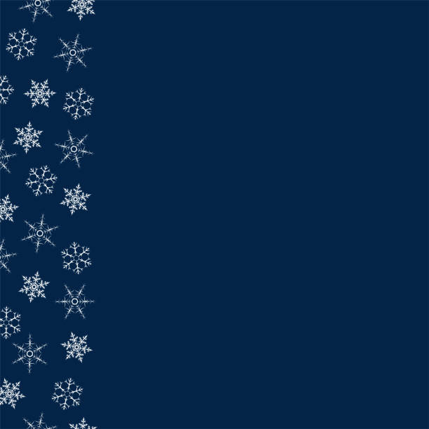 istock frame of snowflakes. Christmas background. To design posters, postcards, greeting, invitation for the new year. 887144218