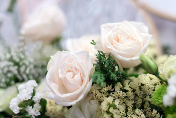 istock Beautiful roses background Bouquet roses in various colors 887158992