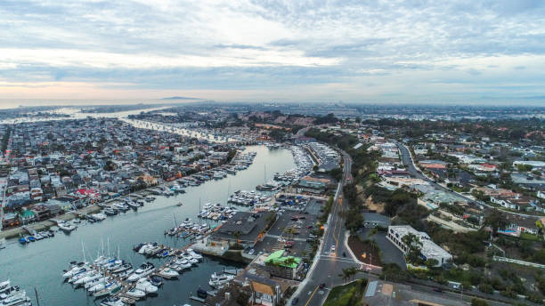 istock Night in Newport Beach, California 887159036
