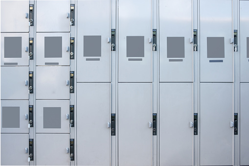 Metal safety locker or luggage storage