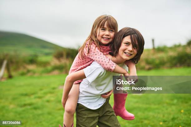 They Have The Most Fun When They Play Together Stock Photo - Download Image Now - Sibling, Sister, Brother