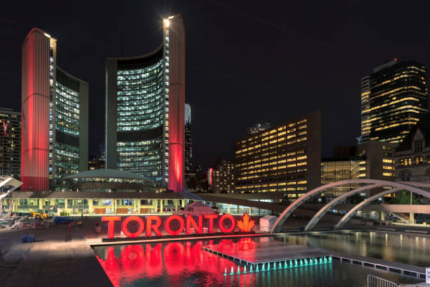 istock Toronto city illumination at night 887208992