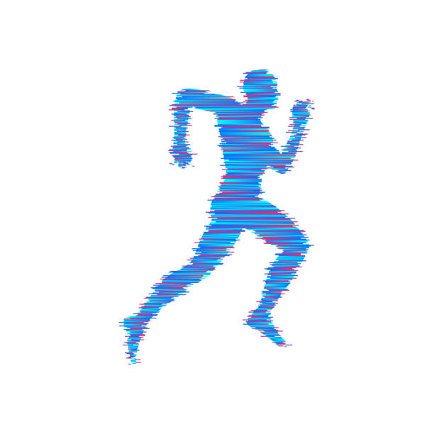istock Running man. Design for sport and business. Vector illustration. 887209082