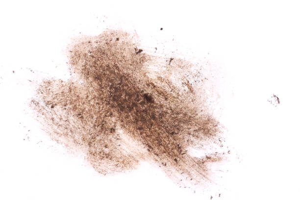 istock drops of mud sprayed isolated on white background, with clipping path 887216878