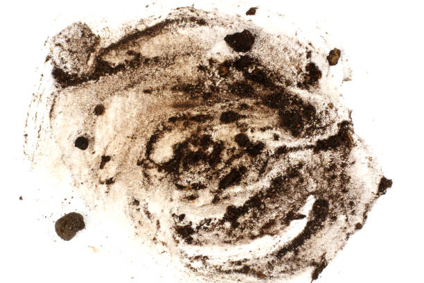 istock drops of mud sprayed isolated on white background, with clipping path 887216982