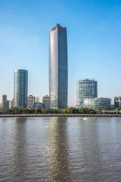 istock Skyline view of Shanghai skyscraper, China 887217678