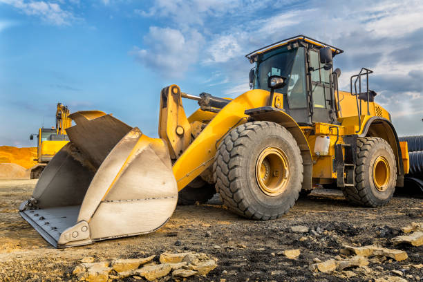 istock Earth mover in a new highway construction S3, Poland 887224718