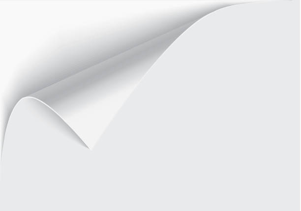 Page curl with shadow on a blank sheet of paper, design element for advertising and promotional message isolated on white background. EPS 10 vector illustration Page curl with shadow on a blank sheet of paper, design element for advertising and promotional message isolated on white background. corner tip stock illustrations