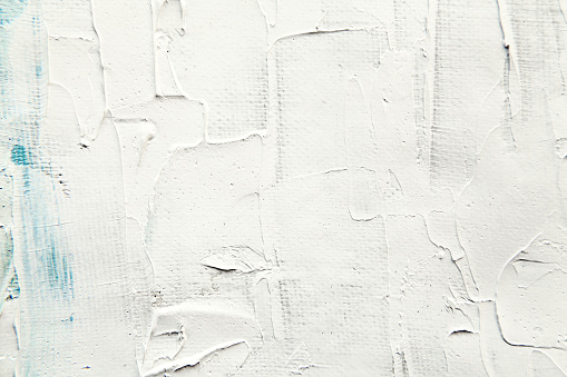 White painting surface close-up texture