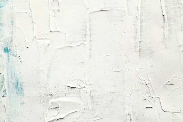Photo of White painting surface close-up texture