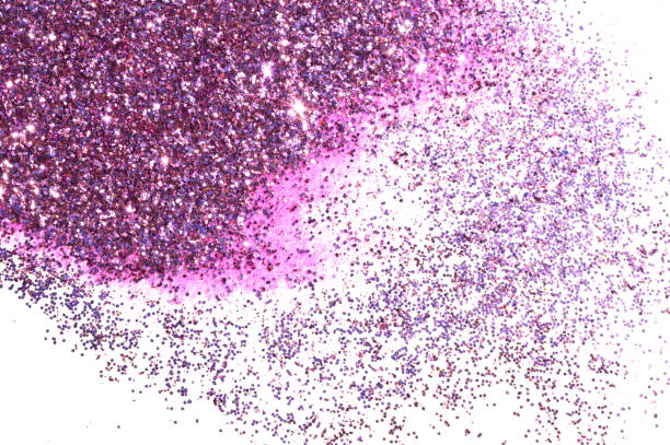 istock Textured background with purple glitter sparkle on white 887250120