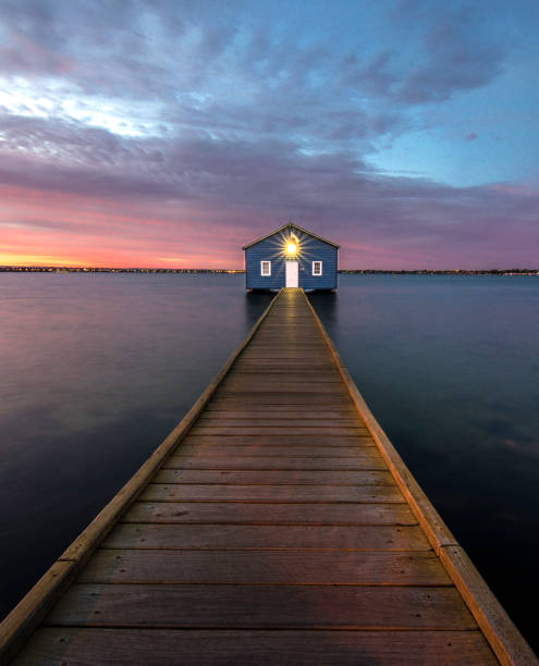 istock Matilda bay boat shed. 887259022