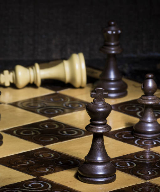 istock Chess photographed on a chessboard 887270178