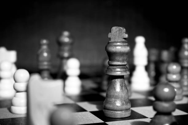 istock Chess photographed on a chessboard 887275728