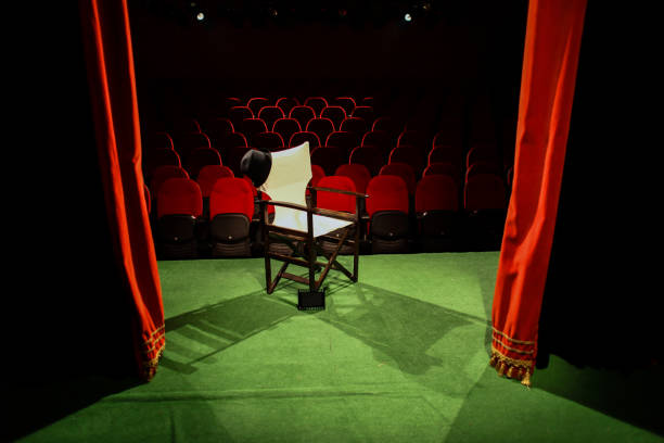 istock Director's chair on stage 887282218