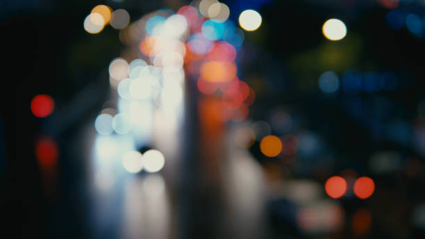 istock City night view, out of focus. 887305586