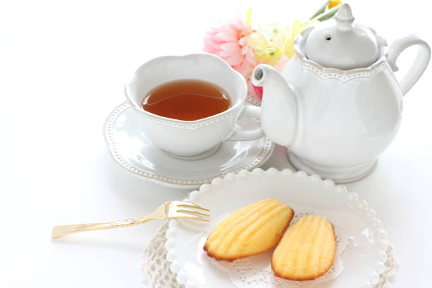 French cake on dish