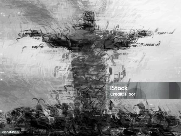 Jesus Christ Statue In Rio Digital Illustration Stock Photo - Download Image Now - Christ The Redeemer, Jesus Christ, Abstract