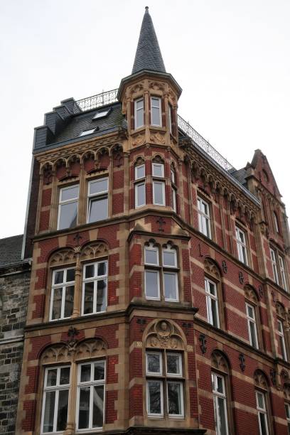 istock Buildings of different shapes and colors 887332888